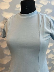 Light Blue Mini Skater Party Dress