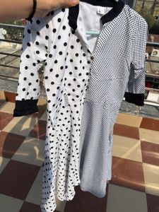 Retro looking dress with polka dots