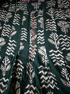 Green Floral Print Dress