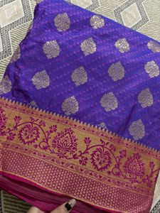 Purple Silk Saree