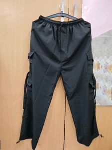 Black Cargo Pants 1