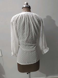 Korean sheer blouse 🎀🌸