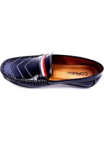 CORWOX Men&#39;s Black Loafer Shoes