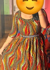 Colorful Print Dress
