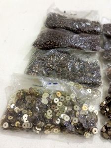 Copper Beads And Chamki For Embroidery Mix