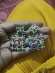 Colorful Flower Earrings