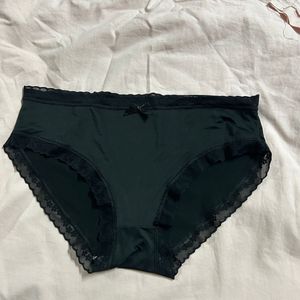 Black Lace Trim Briefs