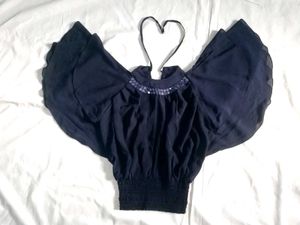 Elegant Unique Butterfly Sleeve Top