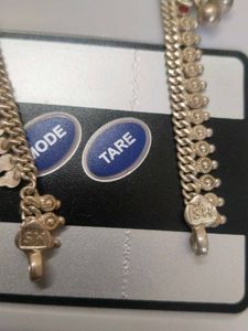 Vintage Silver Anklets 91.1%purity Of Gram