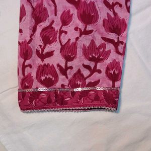 🌷Cotton Short Kurti with Criss-Cross Back Tie