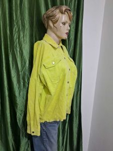 zara Yellow Corduroy Shirt