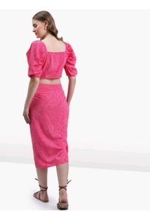 Pink Printed Co-ord Set