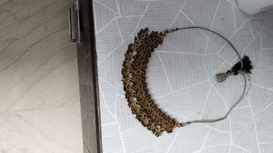 Black Stone Set With Earrings