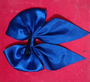 Blue Hair Bow Accessory
