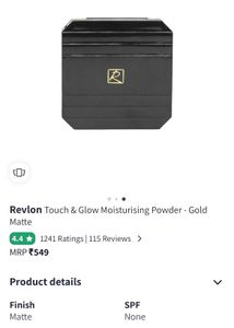 REVLON Gold Matte Moisturising Powder