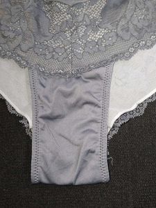Embroidery Gray Lace Trim Pantie
