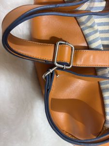 Imported Striped Backpack