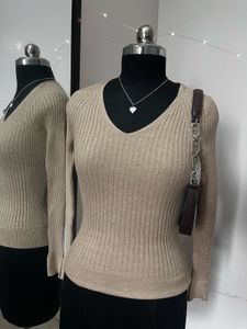 Mango Ribbed Top