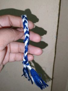 Braided Blue & White Bracelet