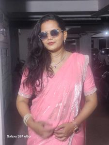 One Time Used Saree With Stitched Blouse