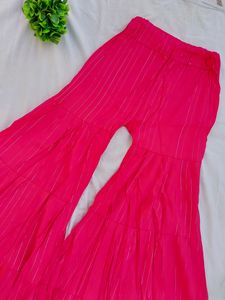 Beautiful Kurti And Plazoo Set