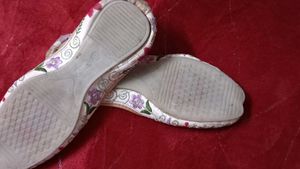 Floral Embroidered Flats