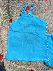 Baby Dress Cotton Blue