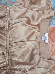 Ally B. Satin Peplum Top