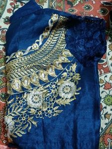 Party Wear Navy Blue Blouse
