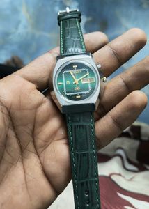 Ricoh Automatic Green Dial Watch