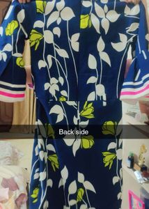 Floral Print Navy Dress