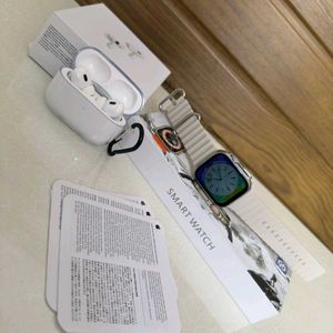 ultra Watch With Airpods 3 In 1 Combo