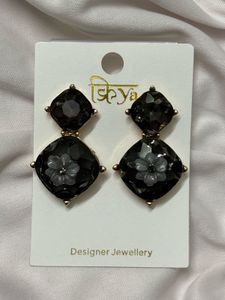 ISHYA Black Earrings