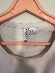 H&amp;M Cream Crop Top, Bust- 36/38