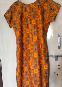 Beautiful Orange Colour Kurti