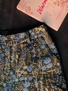 Premium jacquard Embroidered Shorts 🎀