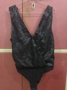 Black Sleeveless Bodysuit