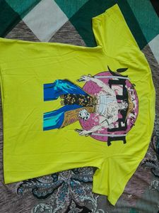 One Piece T-shirt - Yellow