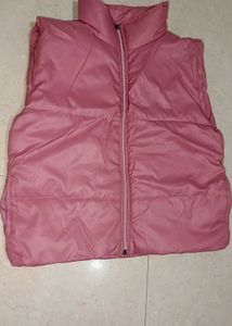 Stylish Pink Puffer Vest