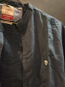 premium Linen Cotton Blue shirt