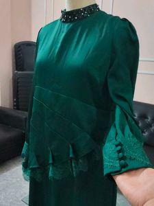 Emerald Green High Quality Stunning Vintage Dress