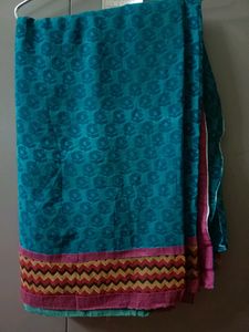 Blue Green Saree