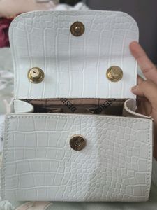 Cute White Sling Bag