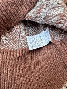 Brown &amp; White Patterned Sweater
