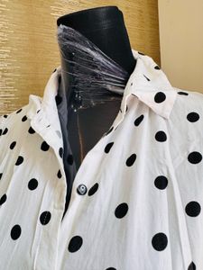 Polka Dot A Line Dress