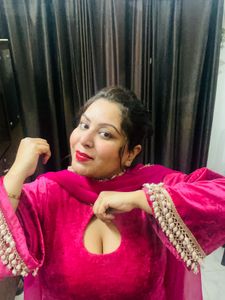 New Velvet Designer Kurti designed by me