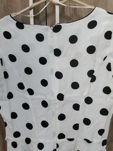 Polka Dot A-Line Dress