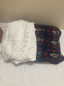 Yellow Top Free- Ethnic Skirt -1 Time Wear