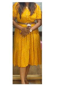Mustard Dress By Pantaloons