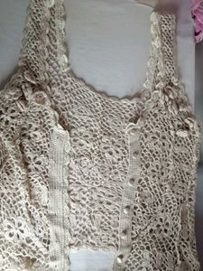 Crochet Knit Vest